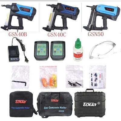 Мощный Toua GSN50 Газовый гвоздичный пистолет Пневматический гвоздильник Регулируемые электроинструменты