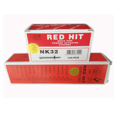 Аксессуары Флейта RED HIT Оцинкованные стальные крепежные устройства Бетонные приводы Штифты стрельбы гвозди