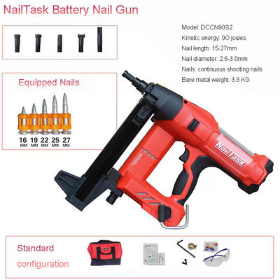 Поддержка на заказ OBM Nail Gun DCCN90S2 перезаряжаемая литийная батарея для деревообработки